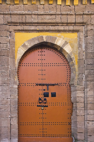Maroc porte orange